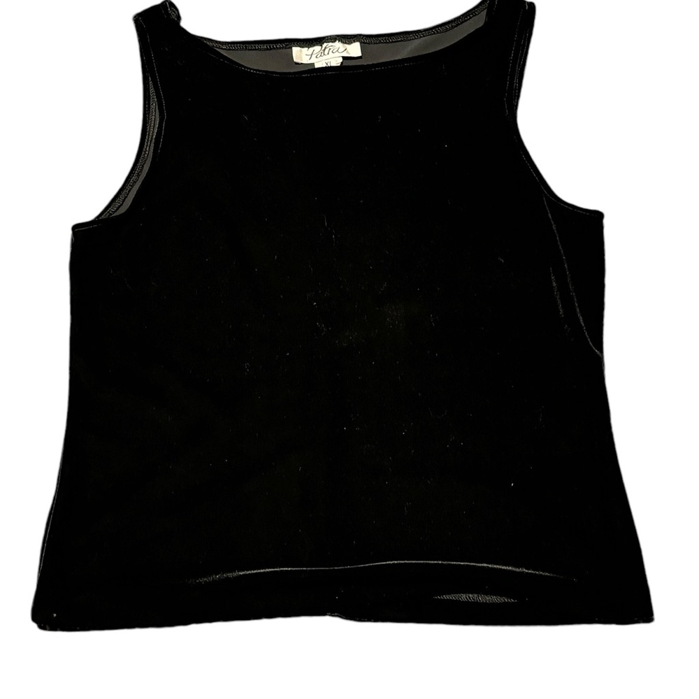 Patra Stretch Velvet Tank. black. Size XL. NWT.